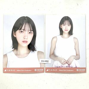 乃木坂46 公式　生写真　2枚　セミコンプ　堀未央奈　卒業　 (僕は僕を好きになる　アナスターシャ ゆっくりと咲く花　ヨリチュウ