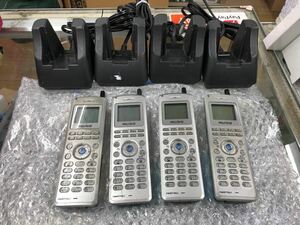 ◯G7633 岩通　デジタルコードレス電話機 ビジネスフォン　DC-PS7（S）4台セット◯