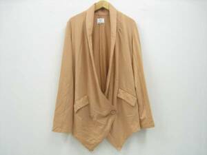 AZUL by moussy soft jacket long sleeve outer garment pink beige S