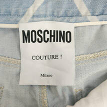 MOSCHINO COUTURE!◆デニムタイトスカート ライトブルー クローバー モスキーノクチュール 春夏_画像6