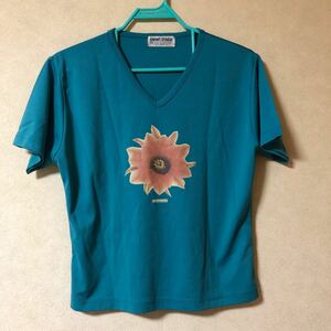 ターコイズブルー　Ｔシャツ　 半袖Tシャツ