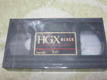 MAXELL HGX BLACK 160分 VHS ビデオテープ 　　新品_画像1