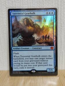 ★☆MTG　【FOIL】【英】奔流の機械巨人/Torrential Gearhulk[青MR]【KLD】★☆ 全ての商品同梱可能