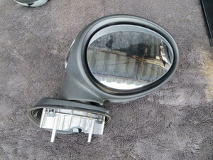 A195-8 BMW Mini MF16 checker pattern door mirror right side pick up un- possible commodity 