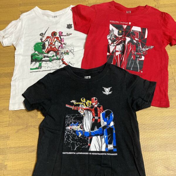 ルパンレンジャーVSパトレンジャー　ユニクロ　Tシャツ 110 3枚セット