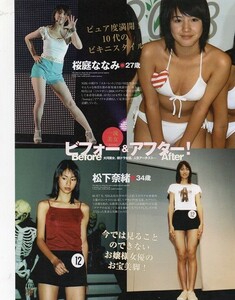 ;;切り抜き 川口春奈 Perfume 菊池桃子 米倉涼子 桜庭ななみ 松下奈緒 戸田恵梨香