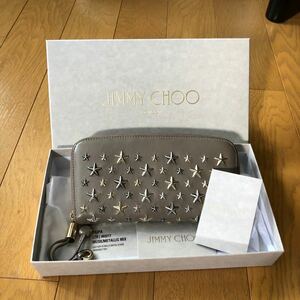 JIMMY CHOO ジミーチュウ ラウンドファスナー長財布 長財布 ジッパー 男女兼用 小銭入れ