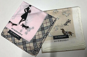 新品未使用★大人気レア柄　Burberry バーバリー　◆ミニスカーフ★ ハンカチ　2点セット（C5） 