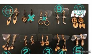 ... one earrings A under . decoration design abundance various design screw type one minute 