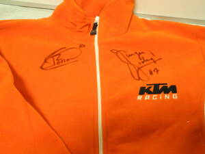 トム・コロネル　直筆サイン入り　KTM Racing オフィシャルチームウェア　タグ付き