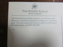 絵ハガキ「The Westin Kauai」ウエスティン・カウアイ・ホテル（ハワイ）_画像3