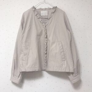 【タグなし新品】ehka sopo エヘカソポ ジャケット ノーカラージャケット