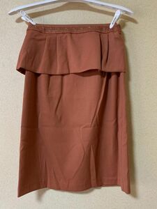 フリル付き　スカート　58cm　オレンジ 【KAE-626】