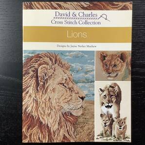 手芸本■ARTBOOK_OUTLET■C1-135★送料無料 新品 刺繍 クロスステッチ チャート ライオン CROSS STITCH COLLECTION Lions