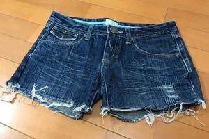 ショートパンツ デニムショートパンツ カットオフデニム ロキシー