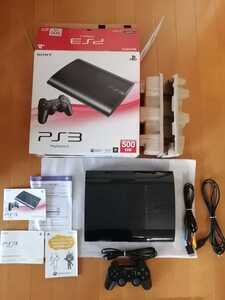 美品 PS3本体 PlayStation3 PS3 チャコールブラック 500GB CECH-4000C プレイステーション3 SONY 動作確認済 最新アップデート済 送料無料