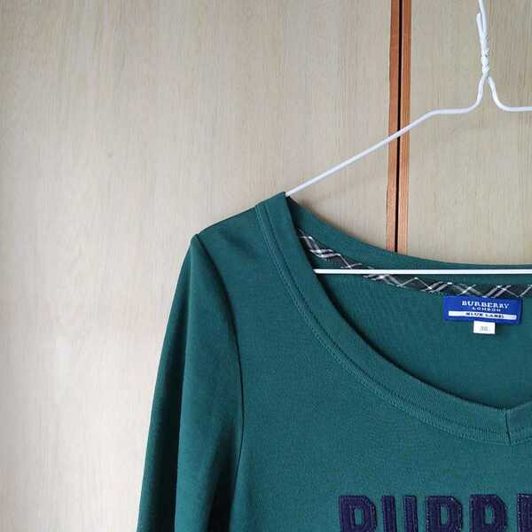 BURBERRYBLUELABEL　ロングTシャツ　シャツワンピ　38サイズ　バーバリー