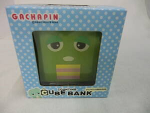  Gachapin Cube Bank coin count with function savings box Japan jpy coin exclusive use (1 jpy 5 jpy 10 jpy 100 jpy 500 jpy coin for )