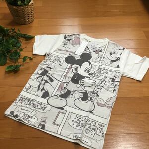 【新品即決】ランドリー×ディズニーコミック柄半袖Tシャツ xsサイズ　ssサイズ　ホワイトセピアカラーlaundry