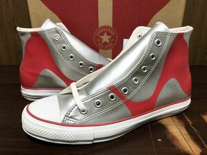 50th CONVERSE ALLSTAR ULTRAMAN R HI コンバース オールスター ウルトラマン REACT リアクト 円谷プロ【1CK372】赤×銀 コスプレ 29.0cm