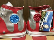 50th CONVERSE ALLSTAR ULTRAMAN R HI コンバース オールスター ウルトラマン REACT リアクト 円谷プロ【1CK372】赤×銀 コスプレ 29.0cm_画像5