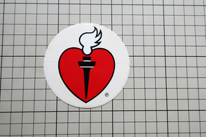 4807 【即決・定額・同梱包可能】★赤十字 HEART ◆ 献血　ボランティア　医療　助け合い☆ ヴィンテージ ステッカー ☆ ◆ 