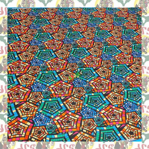 【SALE/180cm x 110cm/2ヤード】アフリカンプリント生地 barg-d58 アフリカ布 アフリカ生地 ゴールドプリント アンカラ キテンゲ パーニュ