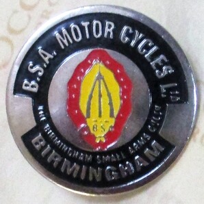 No368 ピンバッジ B.S.A MOTOR CYCLES L.10