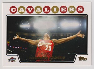 NBA LEBRON JAMES 2008-09 Topps CARD No.23 BASKETBALL LOS ANGELES LAKERS レブロン ジェームス 現レイカーズ トップス バスケットボール