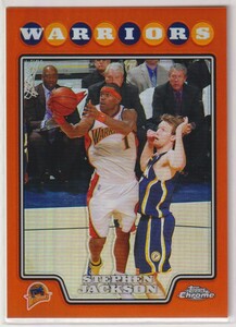 NBA STEPHEN JACKSON 2008-09 Topps Chrome BASKETBALL #137 Orange REFRACTOR /499 枚限定 スティーブン ジャクソン オレンジリフラクター