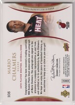NBA MARIO CHALMERS AUTO 2008-09 SP AUTHENTIC BASKETBALL ROOKIE CARD Autograph PATCH / 499 枚限定 マリオ・チャルマーズ 直筆 サイン_画像2