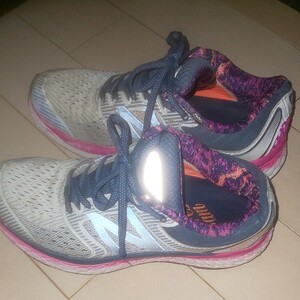 newbalanceレディース ランニングシューズ NB FRESH FOAM 1080W WO7 B ホワイト/オレンジ