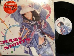 貴重美盤LP本田美奈子「クレイジーナイツ」シュリンク付●秋元康●レコード●和モノ●20210515