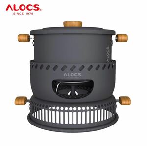 Alocs アウドドア 防風 クッカーセット　バーナーコンロ　OD缶変換アダプター　フルーセット　