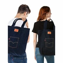 Levi's LEVIS リーバイス デニム トートバッグ 新品 bag ジーンズ エコバッグ かばん ショルダー リュック 手さげ 綿100% _画像1