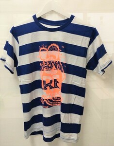 【店頭展示品】ラットフィンク ボーダーTシャツ 青×白　Sサイ