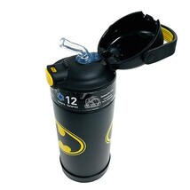 バットマン 水筒 サーモス ストロー F410 ステンレス 黄色 ロゴ 15648 THERMOS 保冷 355ml キッズ 子供 子ども こども 男の子 グッズ_画像2