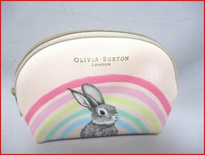 OLIVIA BURTON/オリバオバートン◇シェル型ポーチ　ウサギ柄　W17cm