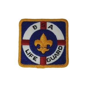 ヴィンテージ 刺繍 ワッペン ボーイスカウト BSA LIFE GUARD BOY SCOUTS OF AMERICA #8729