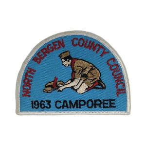 ヴィンテージ ワッペン ボーイスカウト パッチ NORTH BERGEN COUNTY 1963 BOY SCOUTS #8753