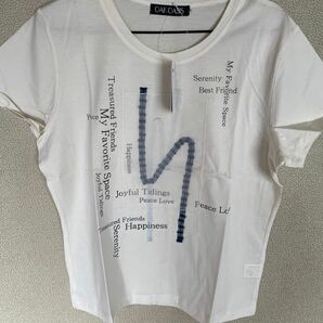新品 半袖 3色展開 デザインTシャツ Uネック LLサイズ 組み合わせ自由 1枚1000円 2枚1500円