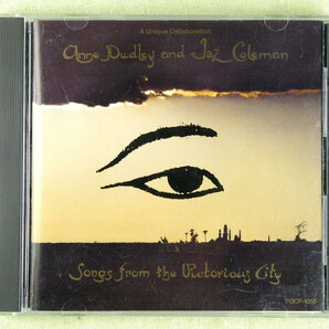 ANNE DUDLEY AND JAZ COLEMAN Songs From The Victorious City 国内盤 中古