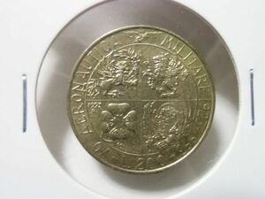 イタリア　２００リラ硬貨　コイン　１９９５年　軍成立記念　　