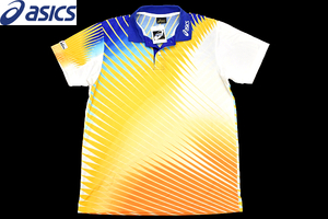 Y-1480* free shipping * new goods *asics Asics JTTA XK1014* made in Japan ping-pong short sleeves game shirt T- shirt L