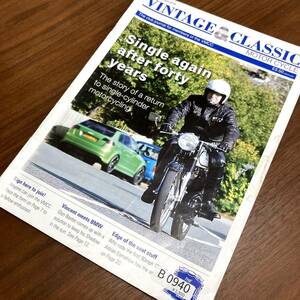 B0940　「VINTAGE & CLASSIC」クラシック　ヴィンテージバイク　英国車 バイク カスタム 古本　雑誌 旧車　当時物　ビンテージ　自動車