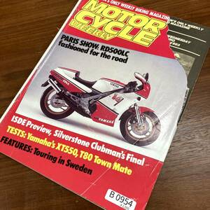 B0954　「MOTOR CYCLE WEEKLY」クラシック　ヴィンテージバイク　英国車 バイク カスタム 古本　雑誌 旧車　当時物　ビンテージ　自動車