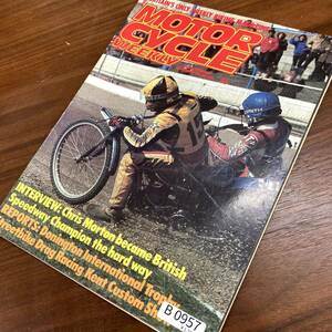 B0957　「MOTOR CYCLE WEEKLY」クラシック　ヴィンテージバイク　英国車 バイク カスタム 古本　雑誌 旧車　当時物　ビンテージ　自動車