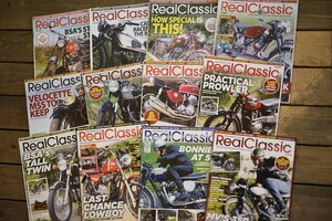 B0861 「Real Classic」 リアルクラシック　12冊セット　ヴィンテージ　モーターサイクル誌　古本　雑誌 マガジン