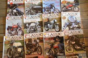 B0889 「CLASSIC BIKE GUIDE」 クラシックバイクガイド 12冊セット　ヴィンテージ　モーターサイクル誌　古本　雑誌 マガジン