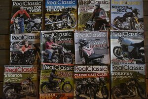 B0891 「Real Classic」 リアルクラシック　12冊セット　ヴィンテージ　モーターサイクル誌　古本　雑誌 マガジン